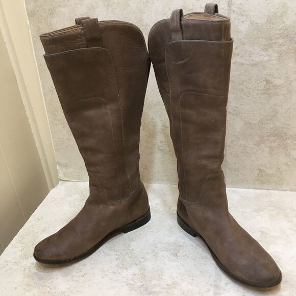 FRYE LEATHER PAIGE TALL RIDING BOOTS - Picture 12 of 14